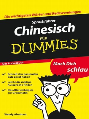 cover image of Sprachfuhrer Chinesisch fur Dummies Das Pocketbuch